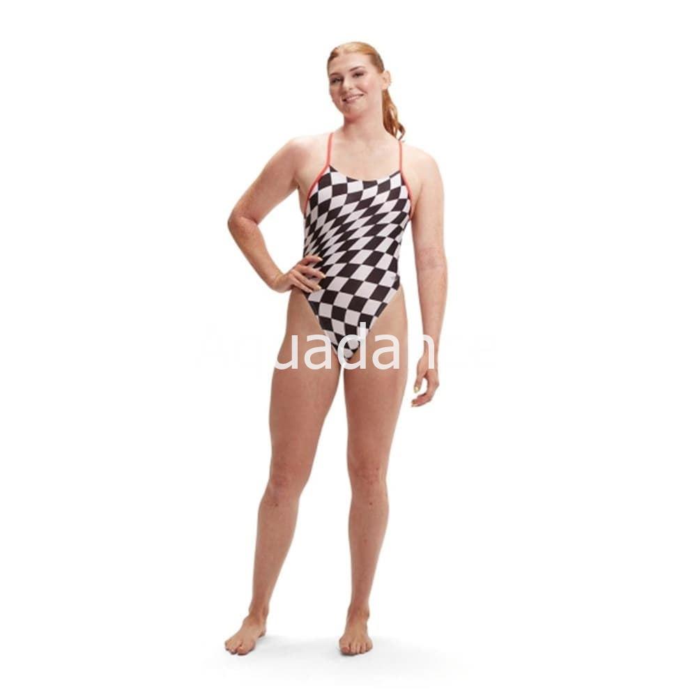 Bañador chica allover digital tie back - Imagen 2