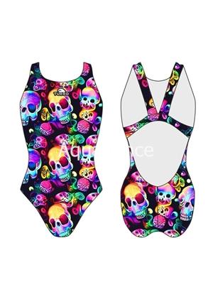 Bañador chica tirante ancho laser skull - Imagen 1